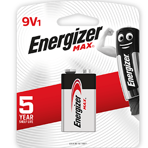 Energizer MAX Battery Alkaline 1 x 9V